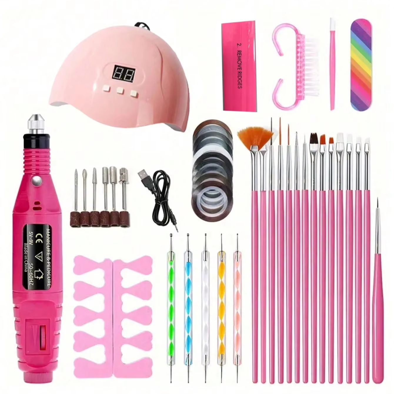 Exposure Unit Uv - Nail Set Nail Extension Gel Nail