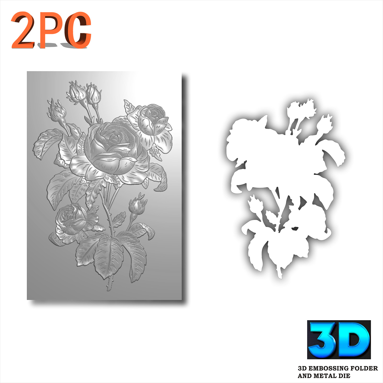Commercial Printing Books - Rose Art Background Flower Design 3D