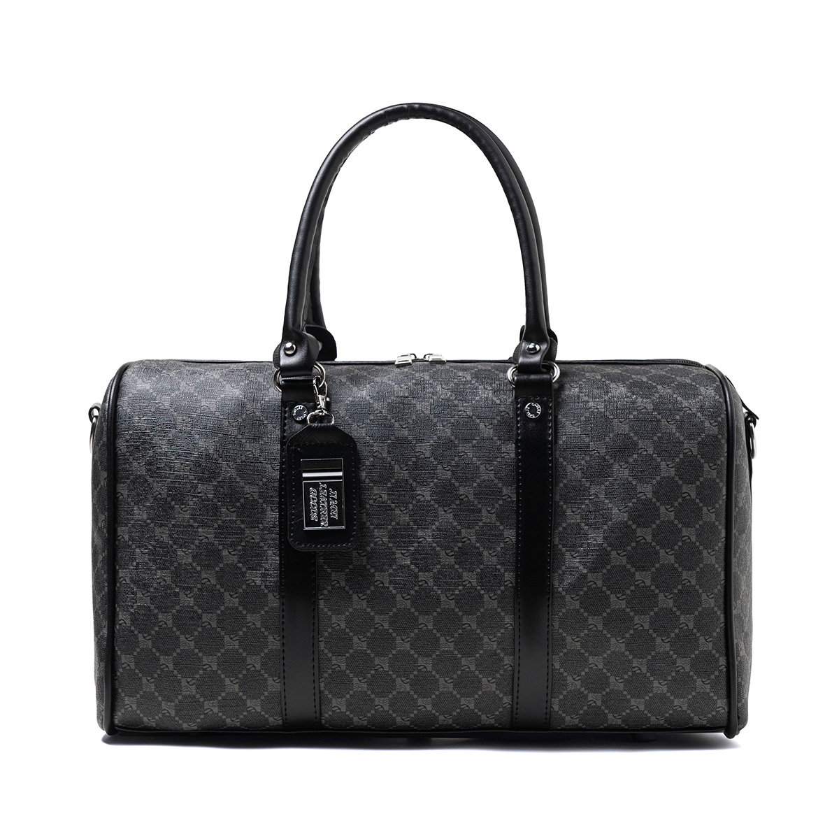 Commercial Printing Books - Black Large-Capacity Men's Zipper Travel Bag,