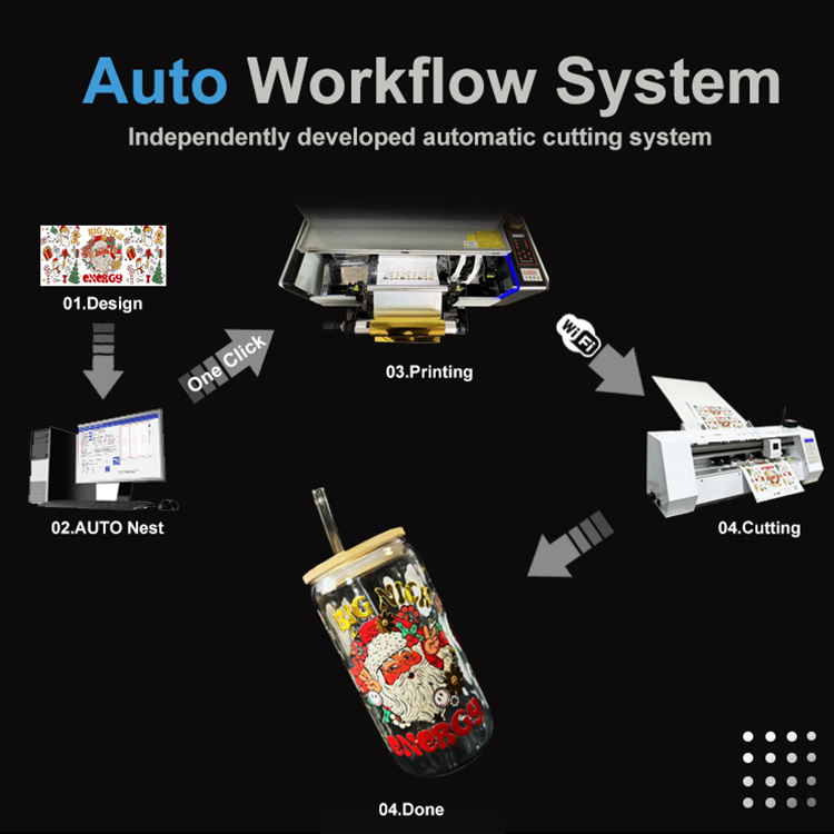 Intelligent Auto Cutting 4 Pri - Dtf Printer Machine recension och pris