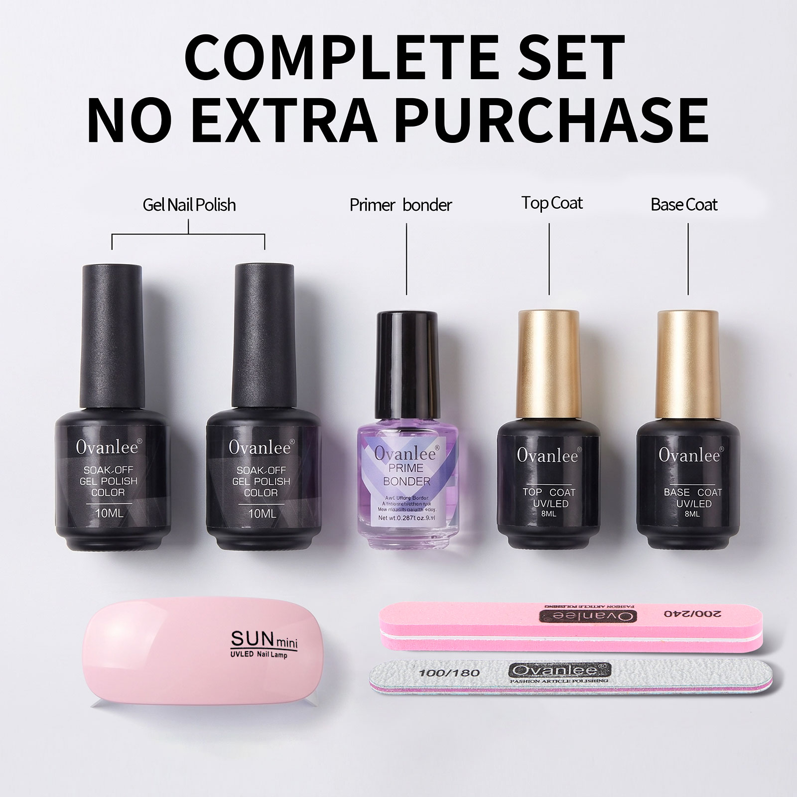 Ovanlee 5-Piece UV Gel Polish  - Exposure Unit Uv recension och pris