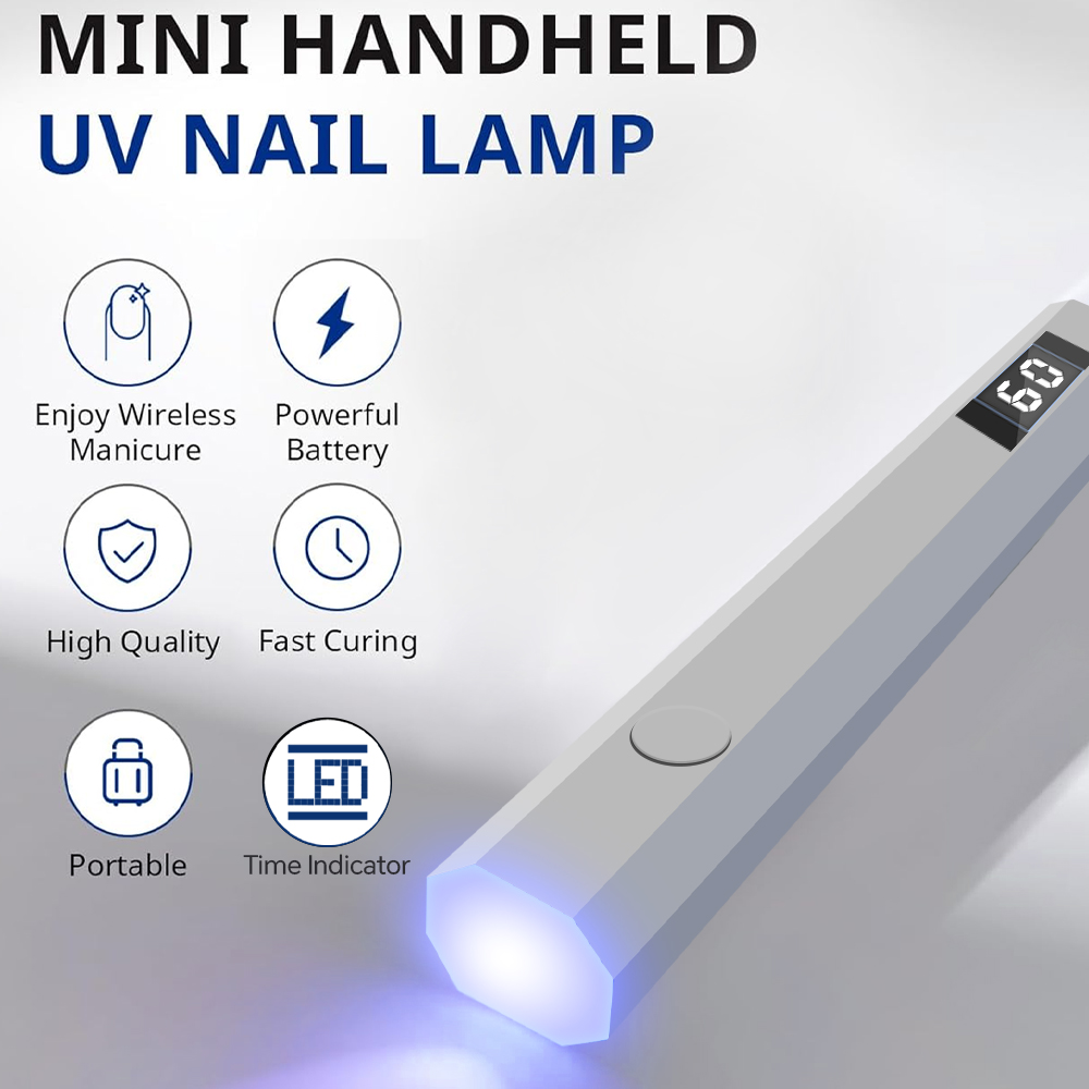 Timerable UV LED Nail Lamp wit - Exposure Unit Uv recension och pris