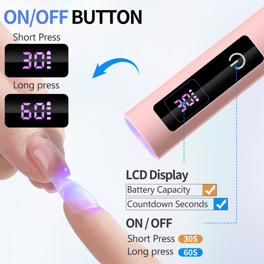 Touch Lamp Nail UV LED Dryer P - Exposure Unit Uv recension och pris