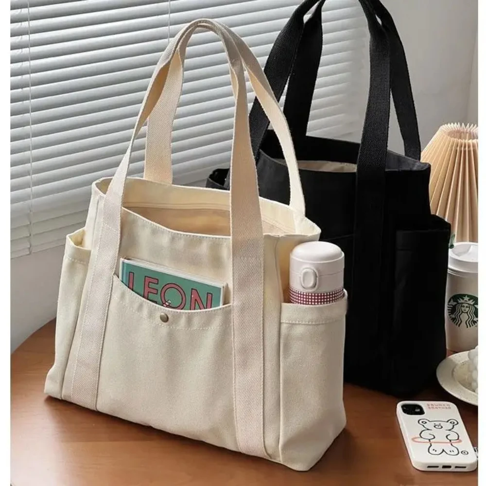 Large Capacity Canvas Tote Bag - Commercial Printing Books recension och pris