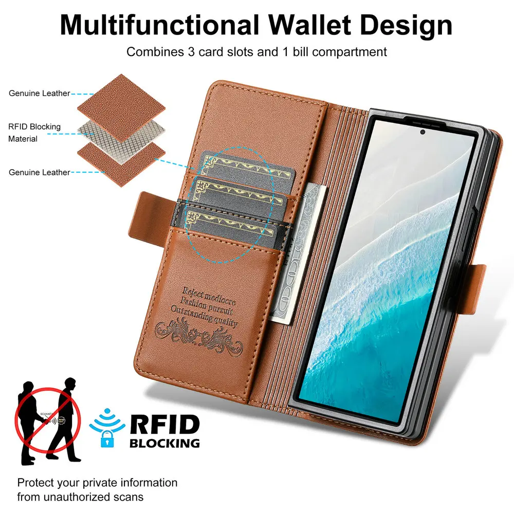 Luxury Leather Phone Case for  - Commercial Printing Books recension och pris