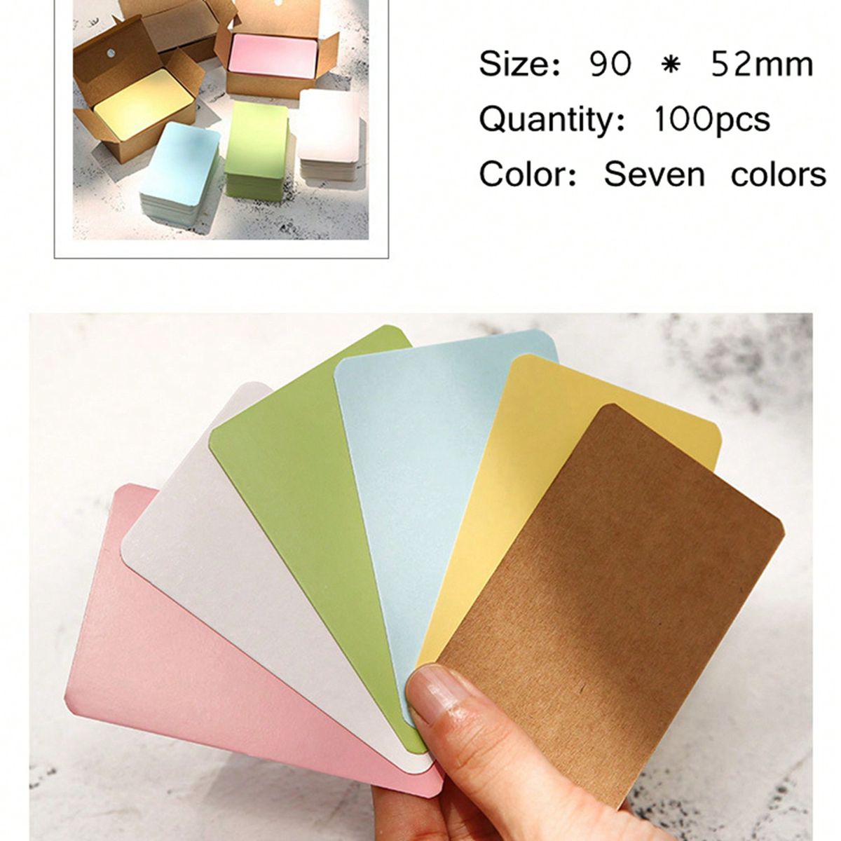 100Pcs 9*5.2cm Blank Card For  - Commercial Printing Books recension och pris