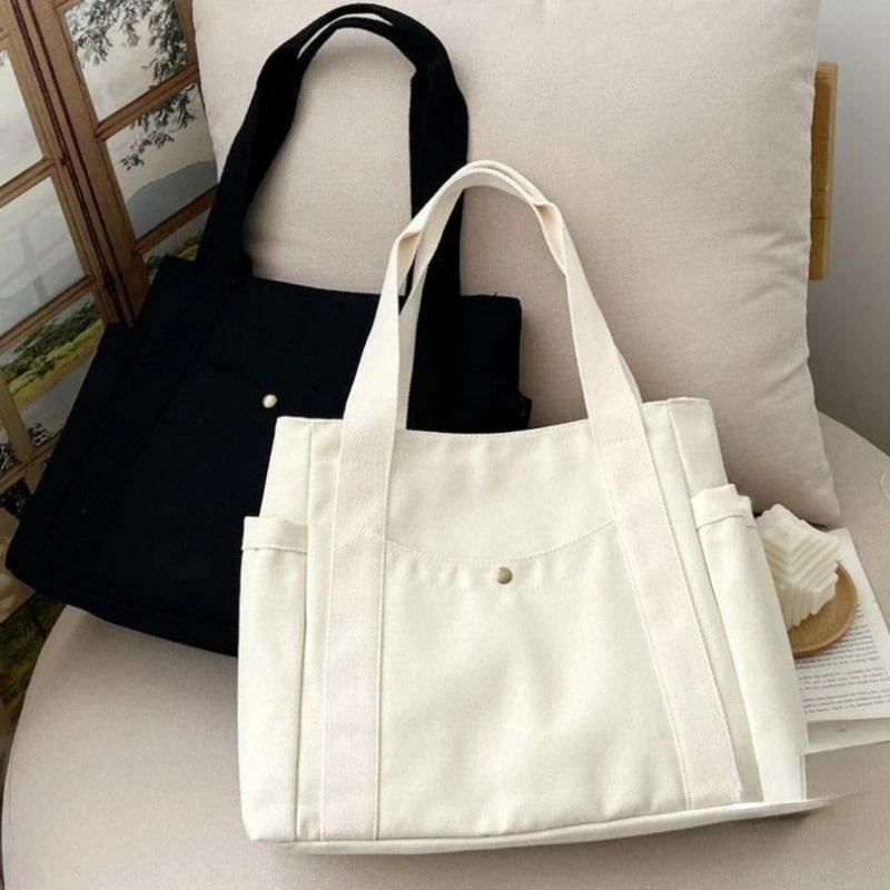Large Capacity Canvas Tote Bag - Commercial Printing Books recension och pris